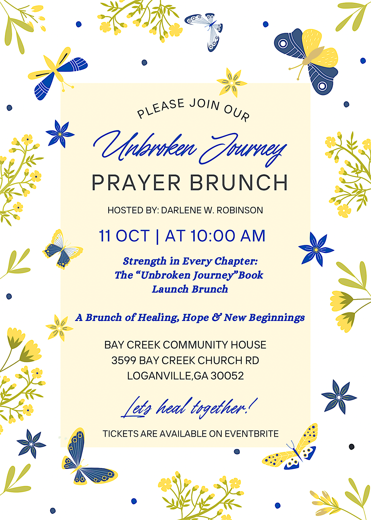 Unbroken Journey Prayer Brunch