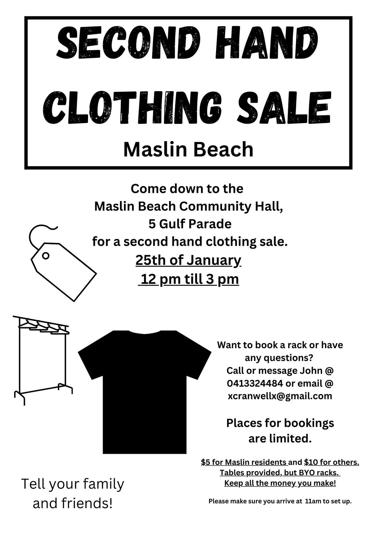 Maslin Beach Second Hand Clothing Sale\/Swap