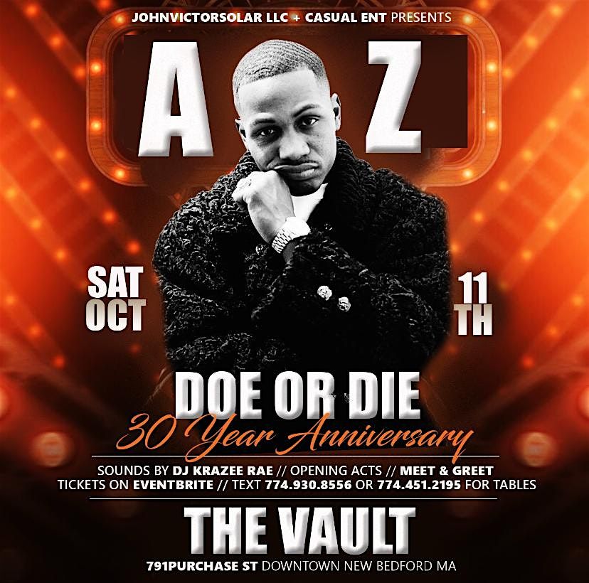AZ The 30 Year Anniversary Of The Classic Album DOE or DIE