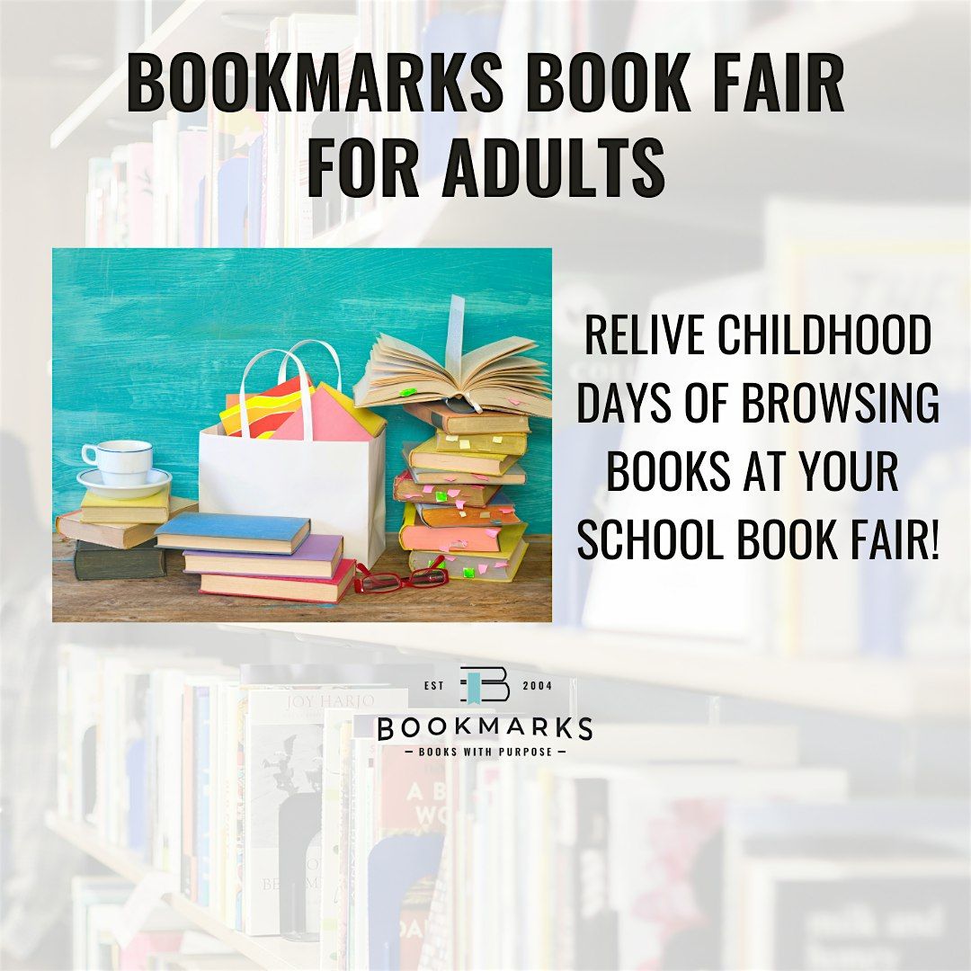 Bookmarks Book Fair for Adults
