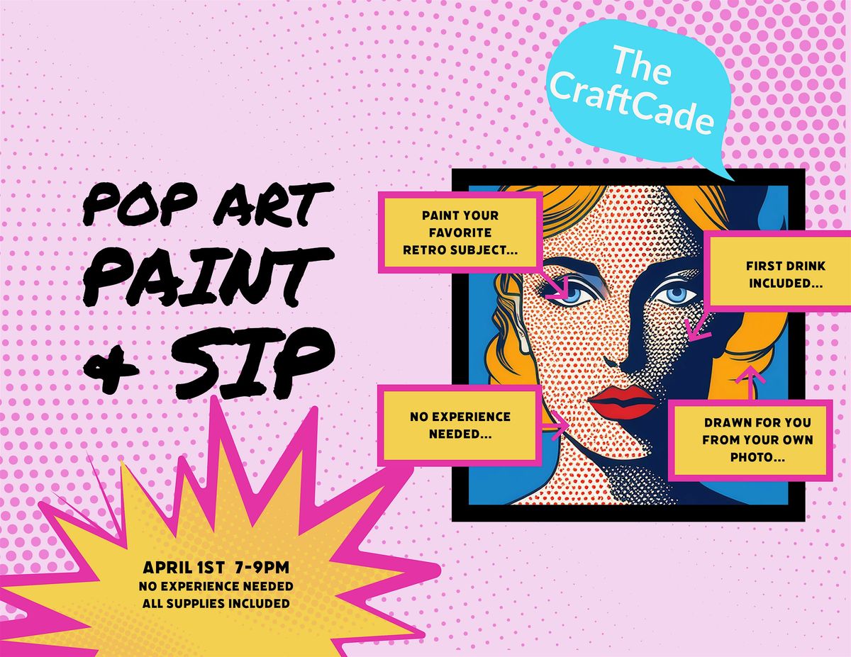 Pop Art Paint & Sip