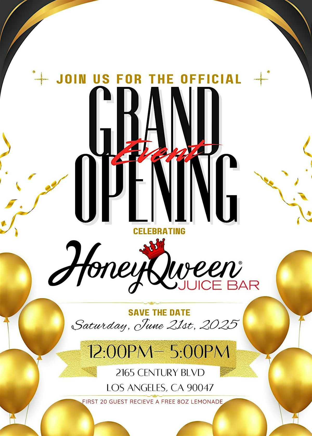 HoneyQween Juice Bar Official Grand Opening!