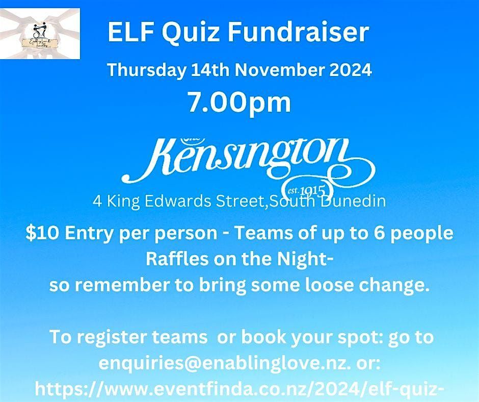 ELF Quiz Fundraiser