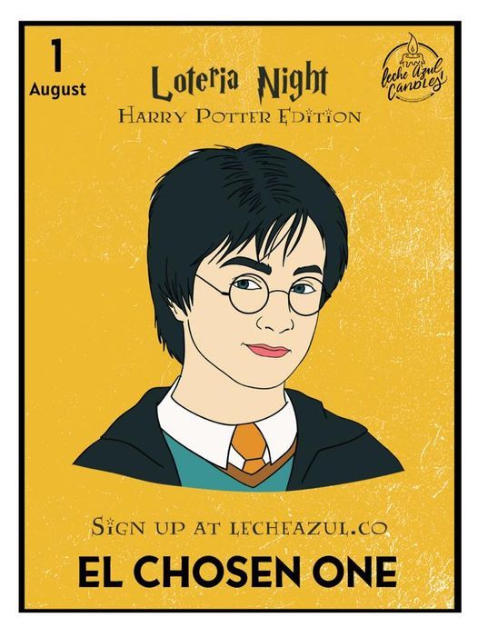 Loteria Night Harry Potter Edition, Leche Azul Candles, Mission, 1 August  2021