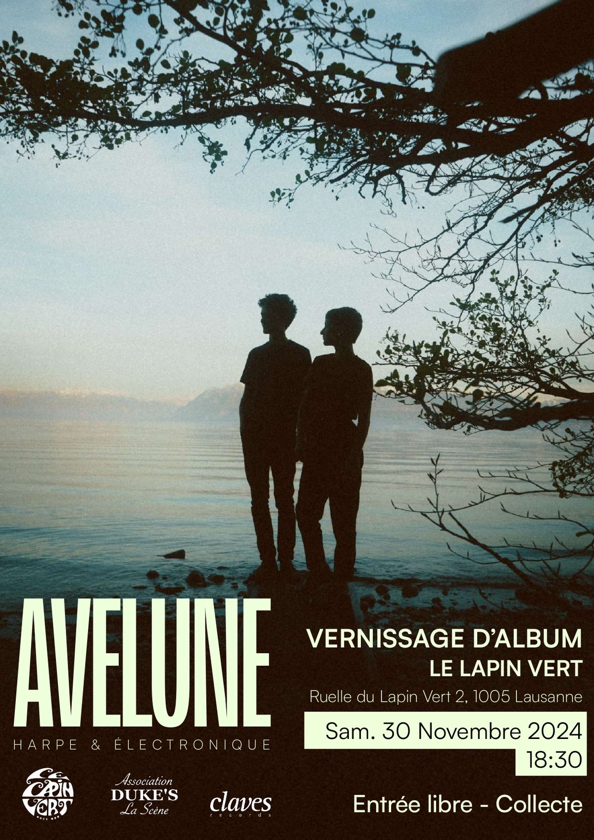 Avelune (harpe et musique \u00e9lectronique, trombone) - Vernissage d'Album