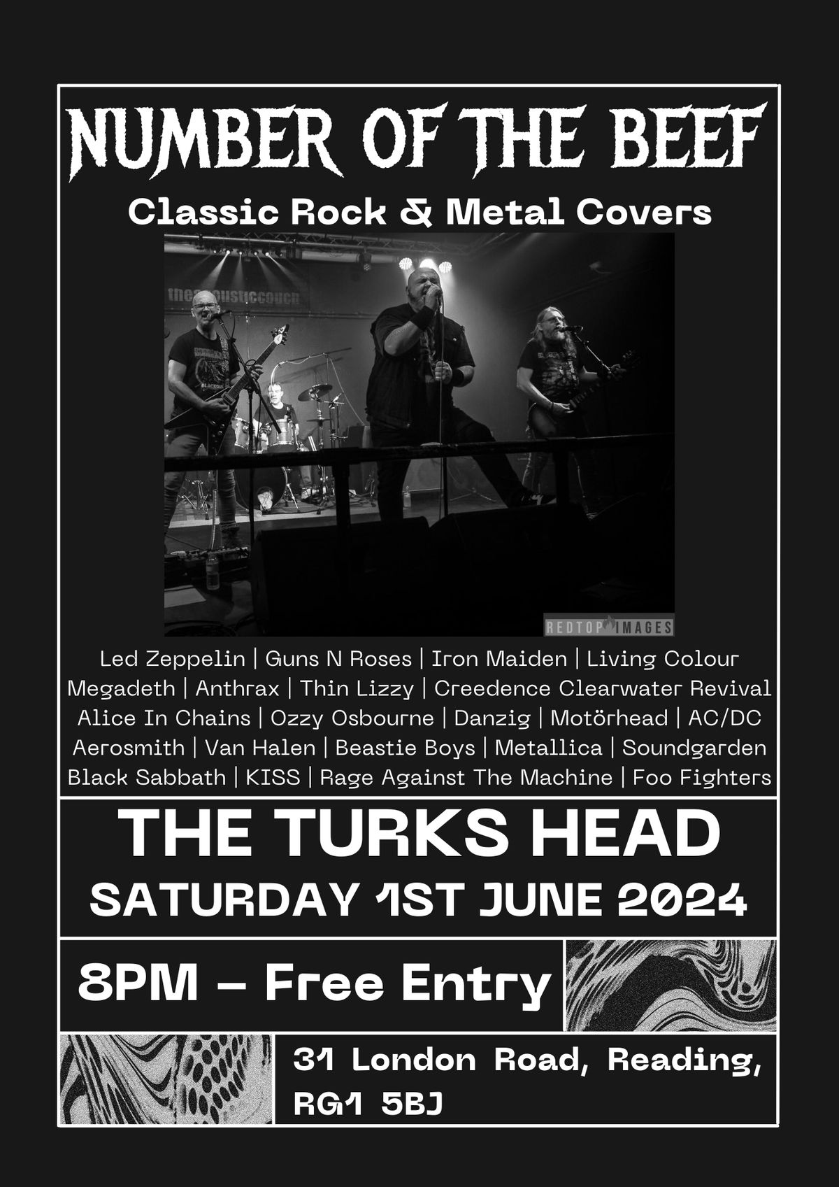 Live @ The Turks Head - Number Of The Beef