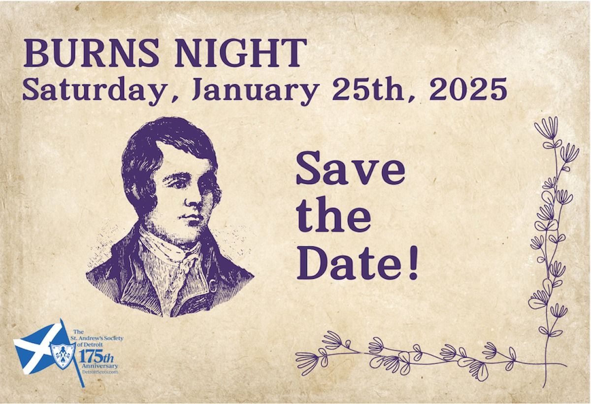 Burns Night with the Detroit Scots