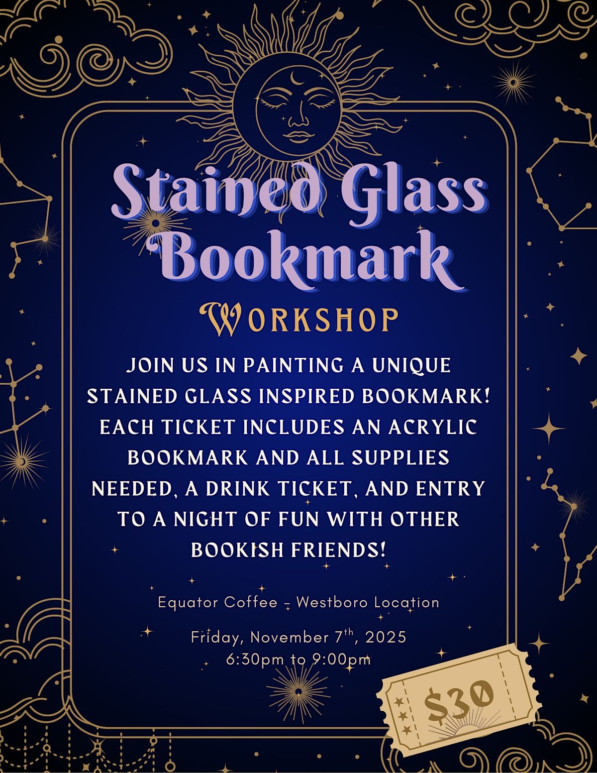 Stained Glass Bookmark Workshop