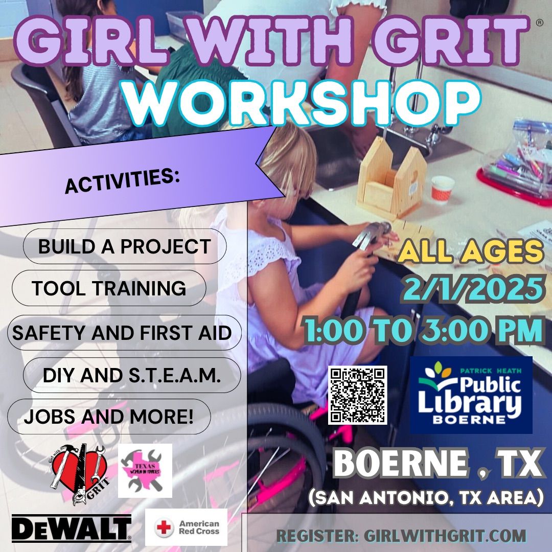 BOERNE, TX - GIRL WITH GRIT WORKSHOP - ALL AGES