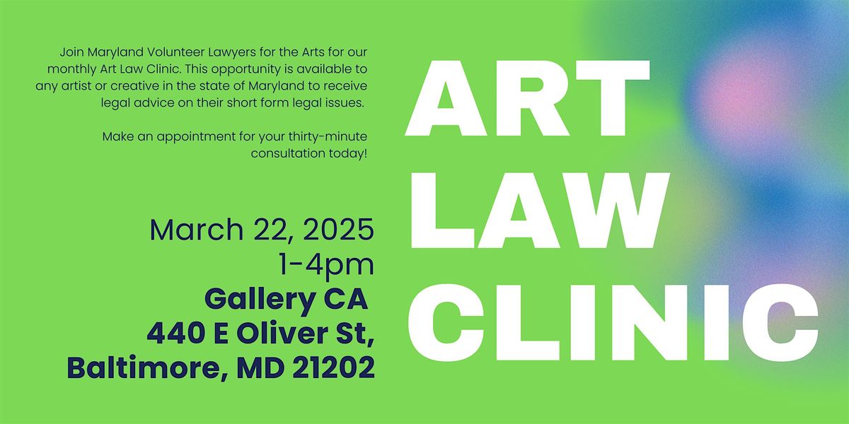 Art Law Clinic: March 2025