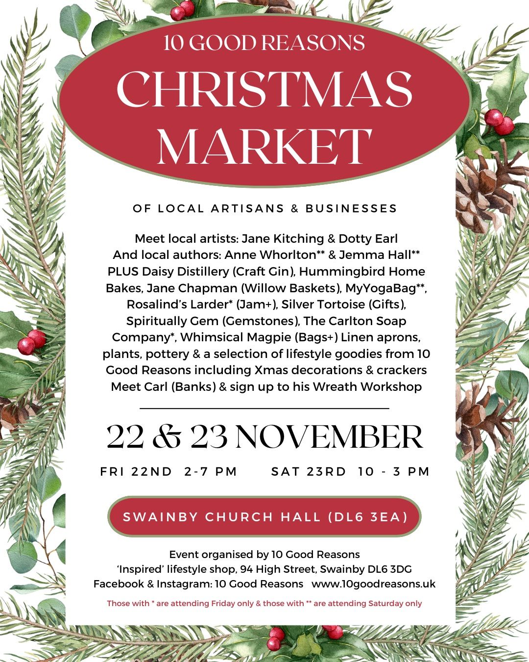 Christmas Market (2-Day) Swainby 