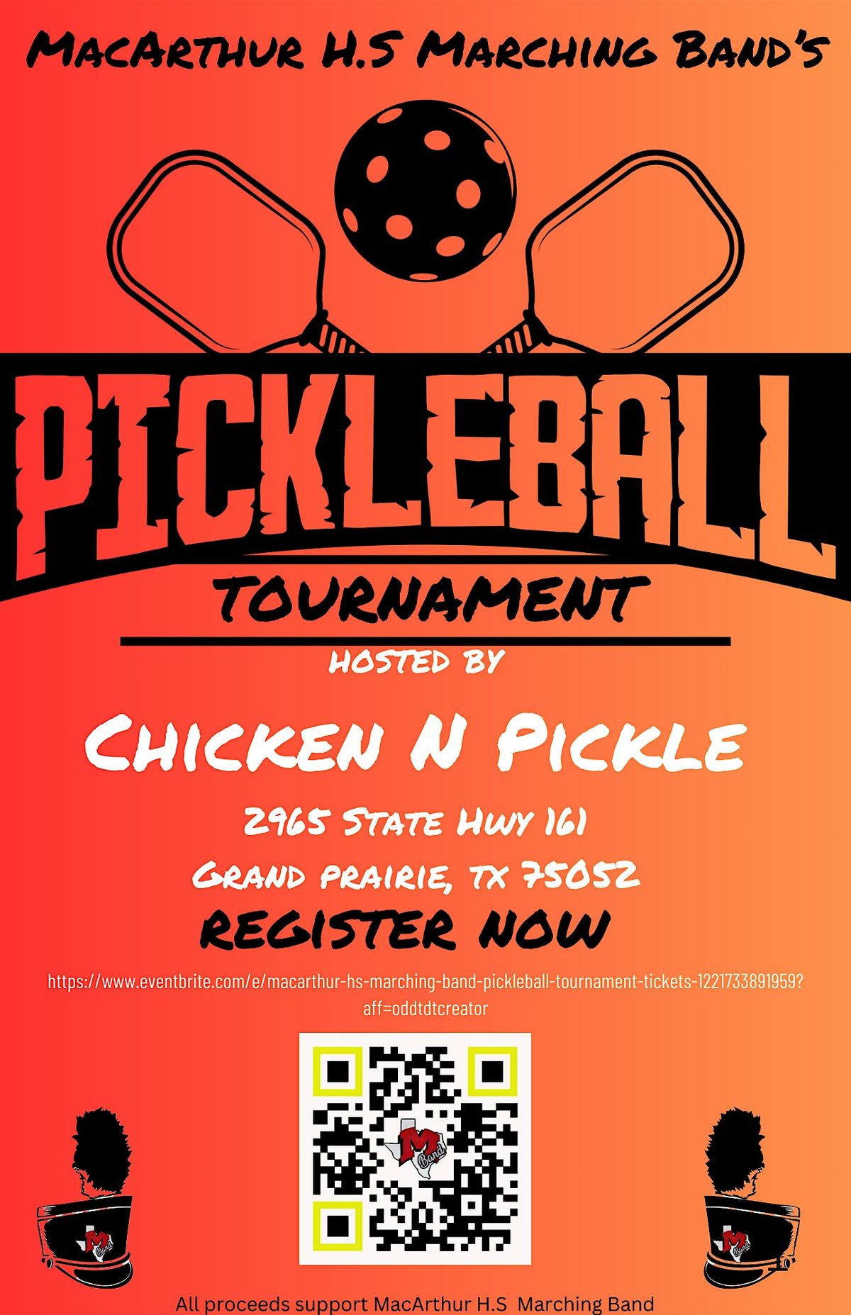 MacArthur HS Marching Band Pickleball Tournament