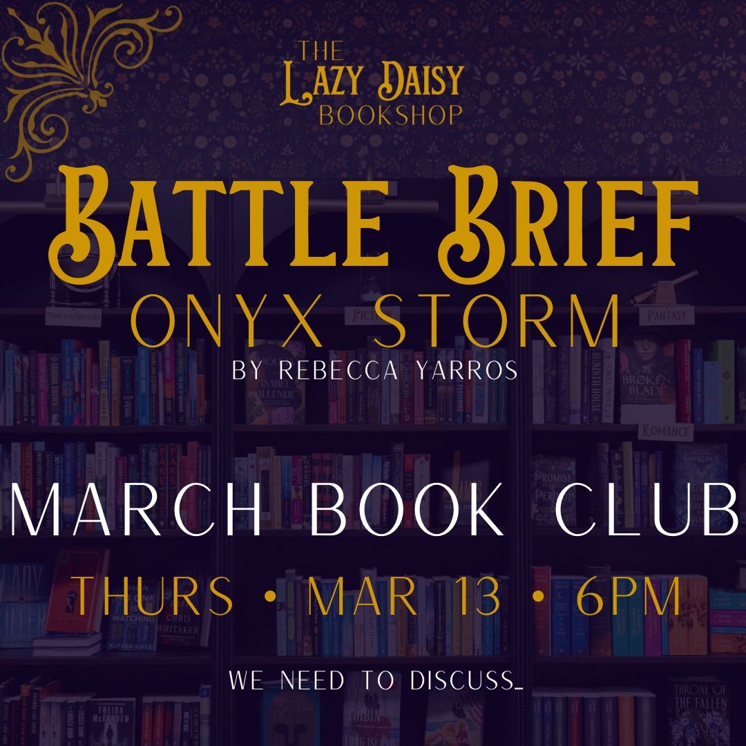 Battle Brief: Onyx Storm March Book Club