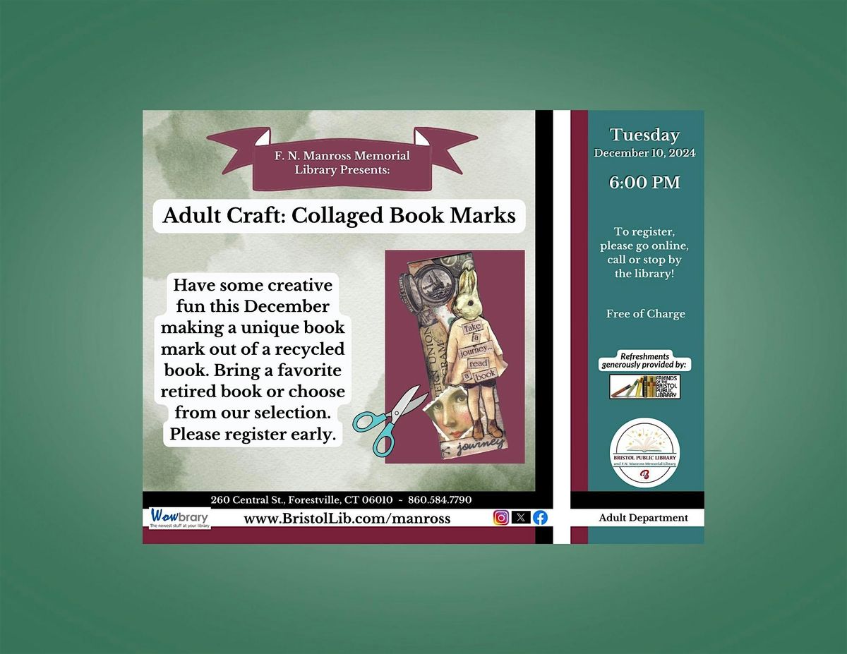 Adult Craft: Collaged Book Marks