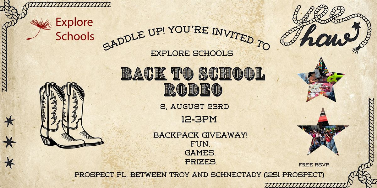 Explore Schools Back to School Rodeo