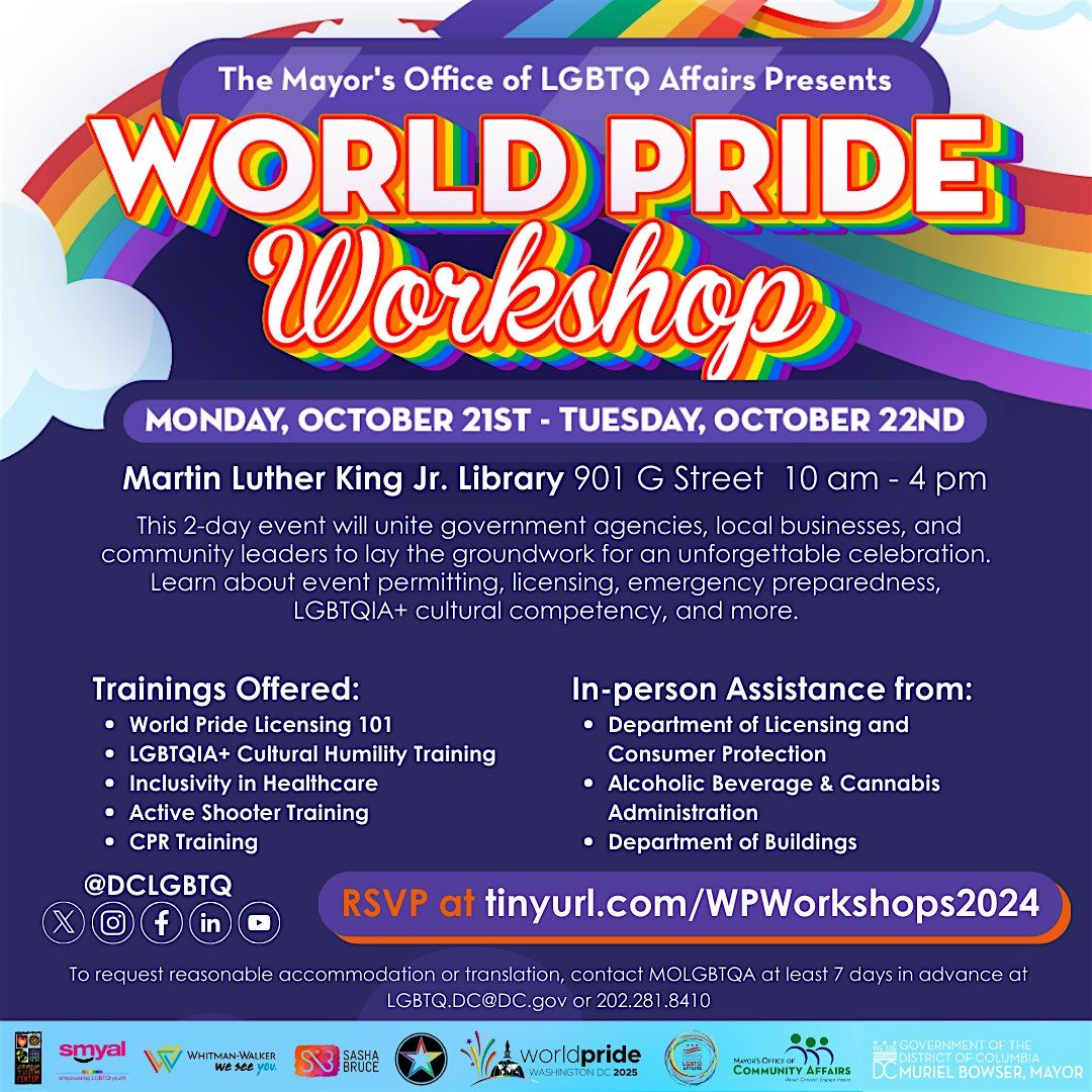 World Pride Community Workshops