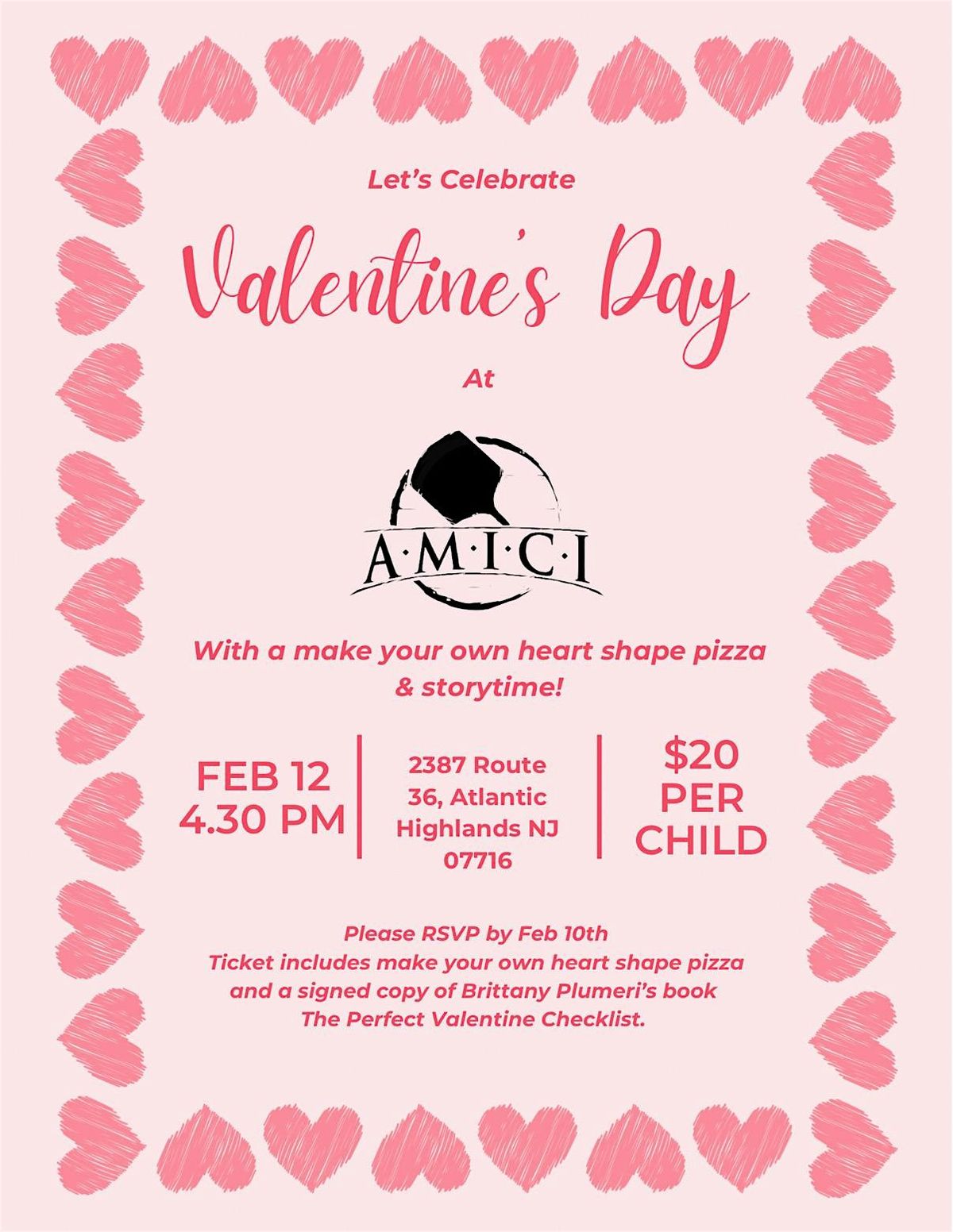 Valentine Pizza & Story Time