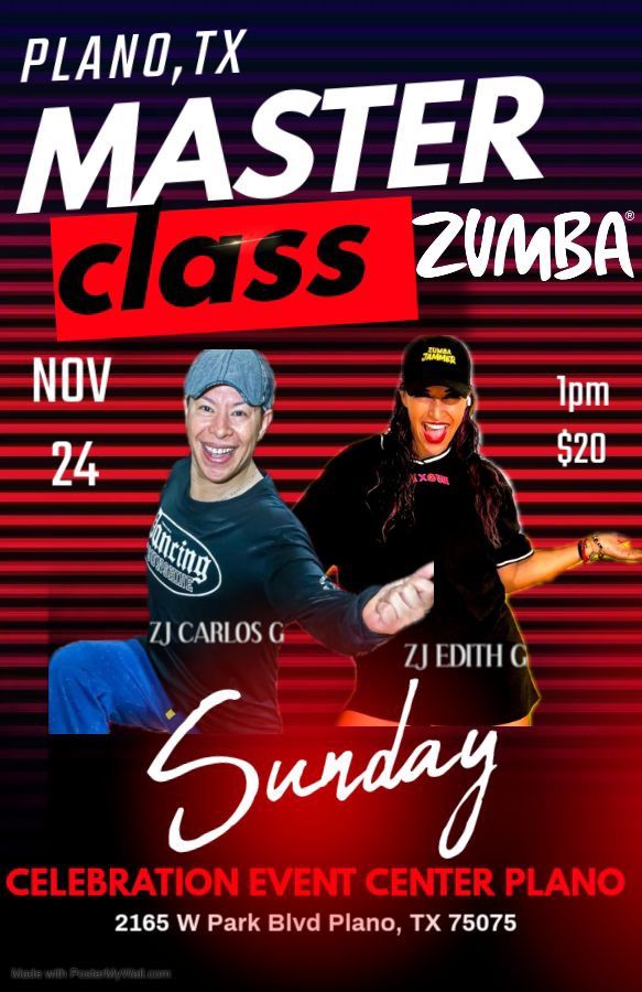 Zumba Master class with Edith G & Carlos G