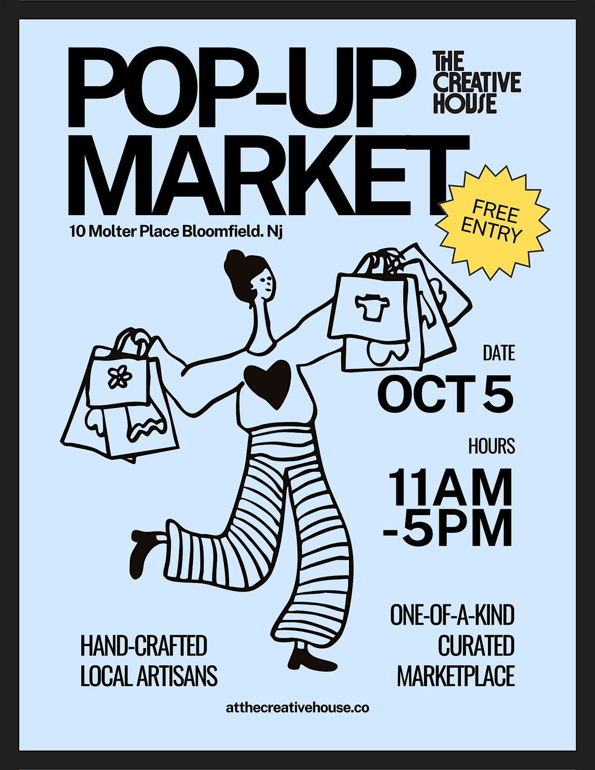 Pop Up Market Every Sunday at The Creative House