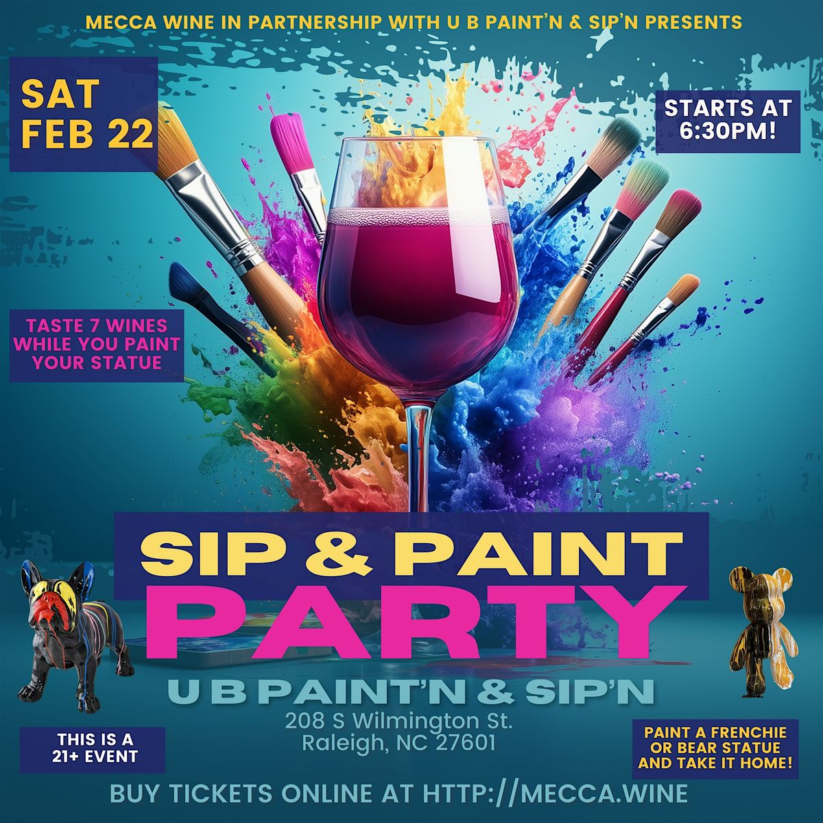 U B Painting & Sippin' - Wine Tasting & Painting Class!