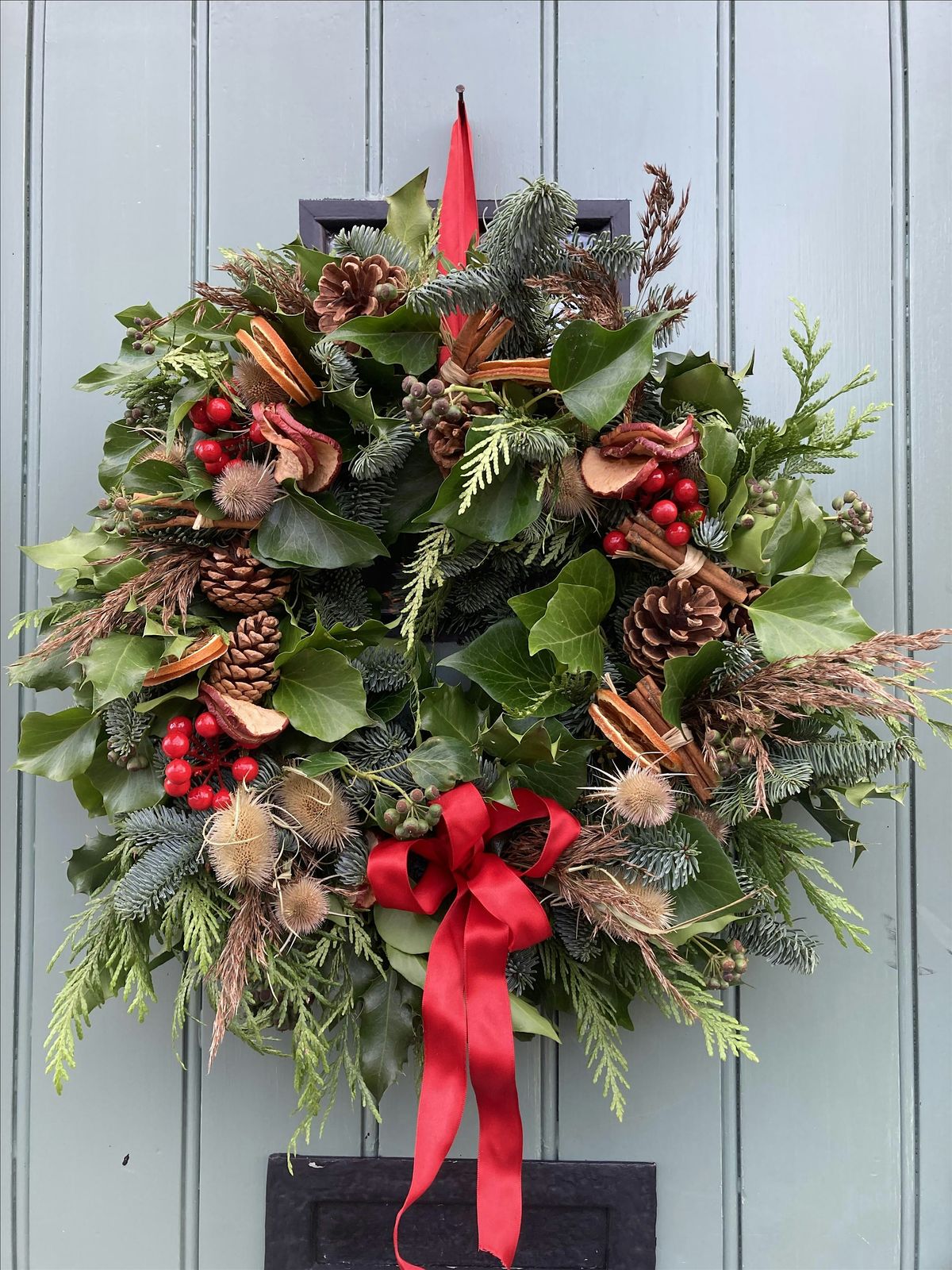 Christmas wreath making workshop
