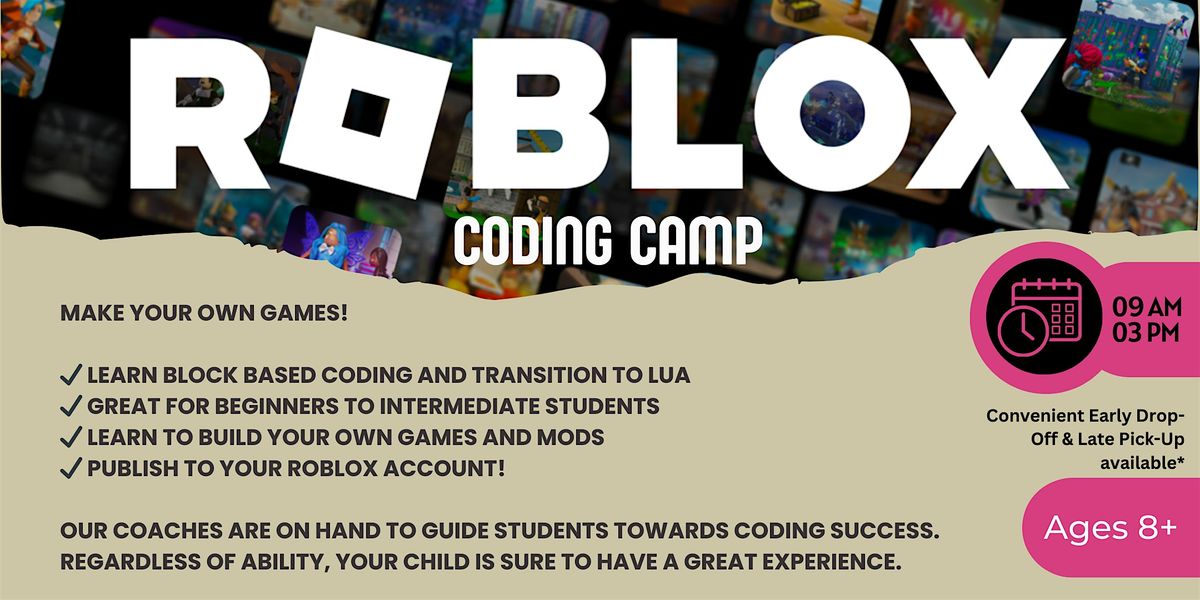 School Holiday Program - Roblox Coding Camp