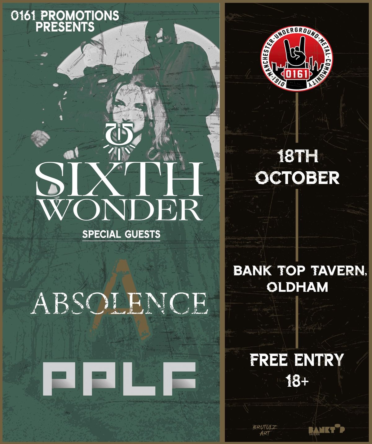 0161 MUMC Promotions Presents: Sixth Wonder\/Absolence\/Pew Pew Laser Force