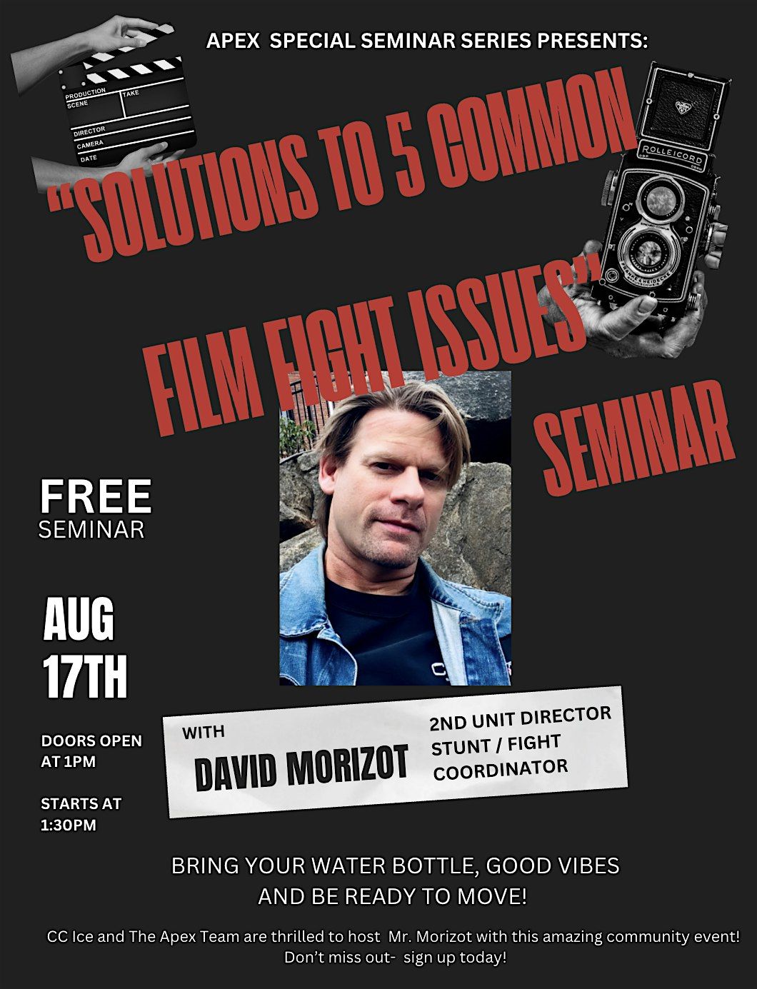 "Solutions to 5 Common Film Fight Issues" Seminar  With David Morizot