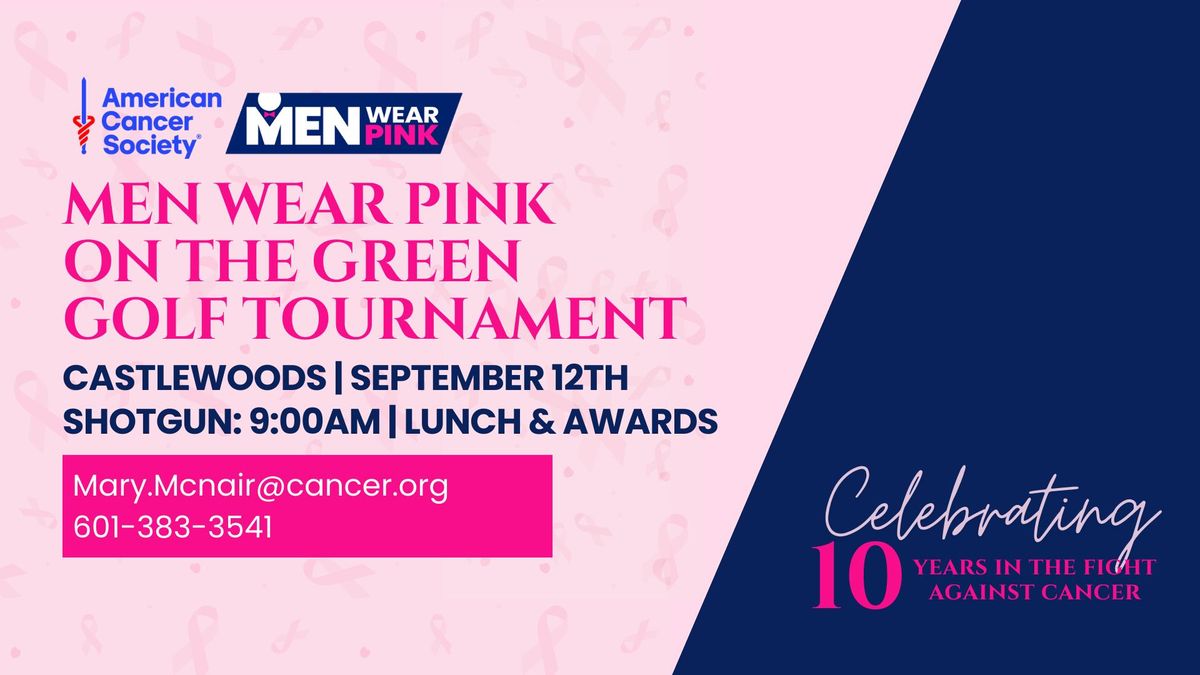 Men Wear Pink on the Green Golf Tournament