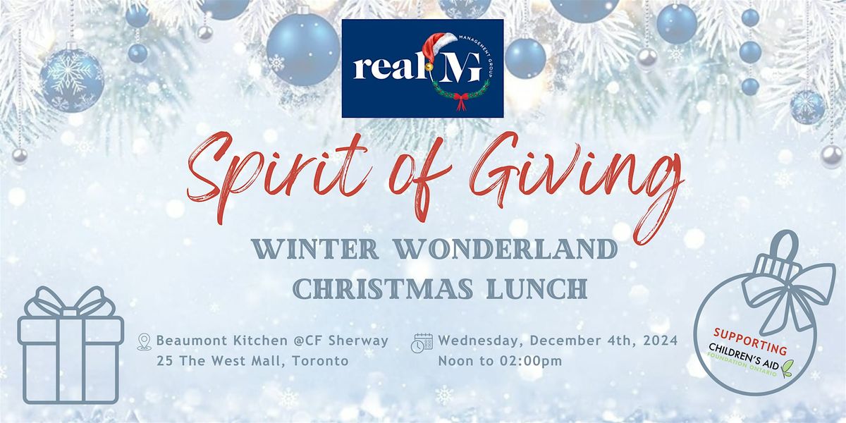 REAL MG Spirit of Giving Winter Wonderland Lunch