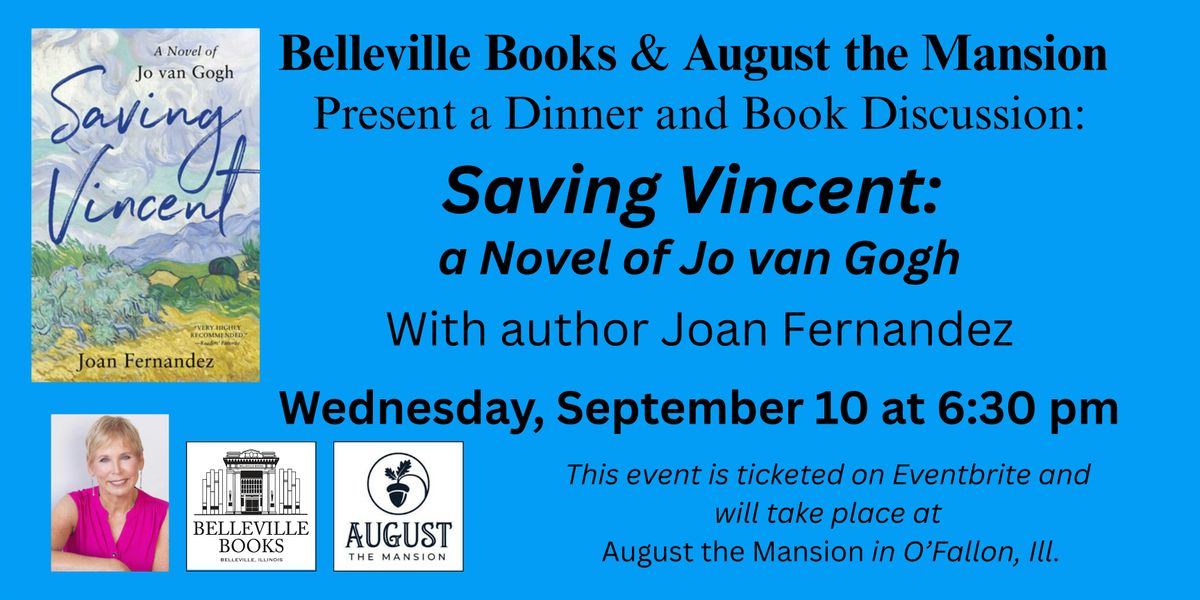 French Dinner and "Saving Vincent" Book Discussion w author Joan Fernandez