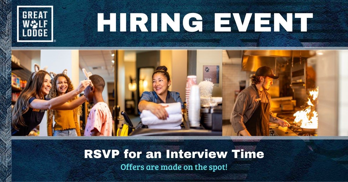 Great Wolf Bloomington Hiring Event