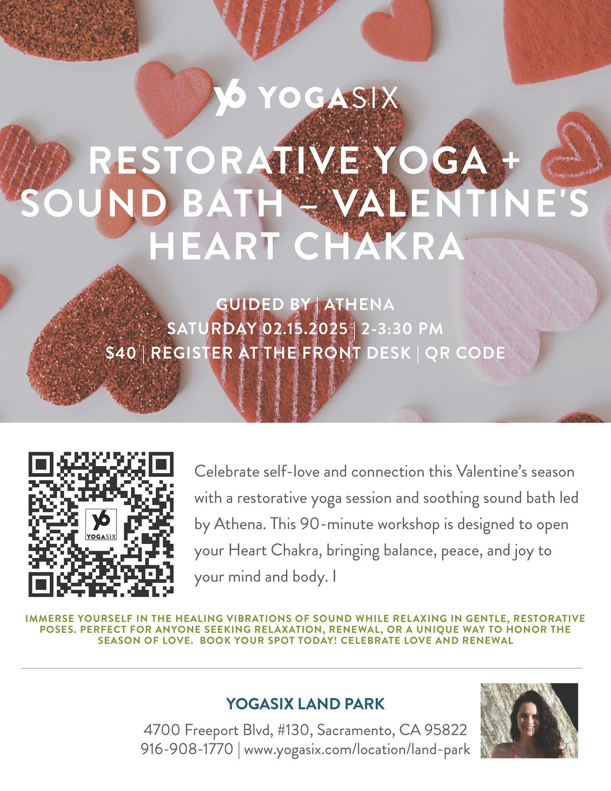 \u2728 Restorative Yoga + Sound Bath \u2013 Valentine's Heart Chakra \u2728