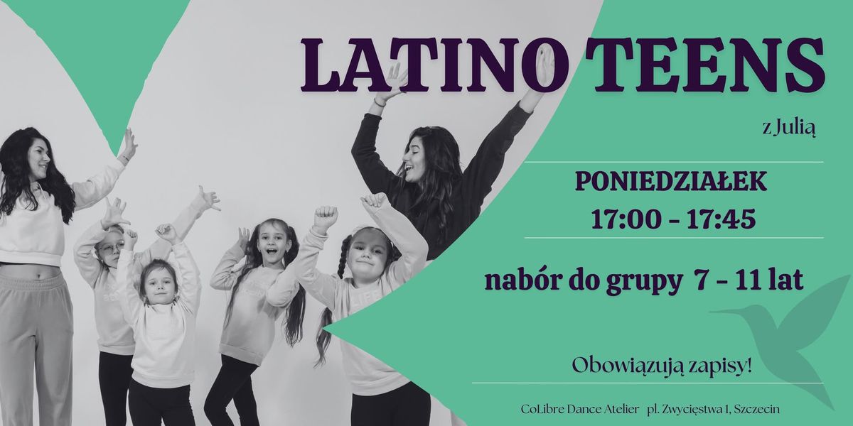 Latino Teens - zaj\u0119cia taneczne dla dzieci (7-11 lat)