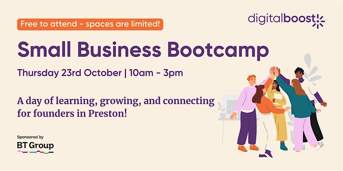 Free Small Business Bootcamp in Preston!