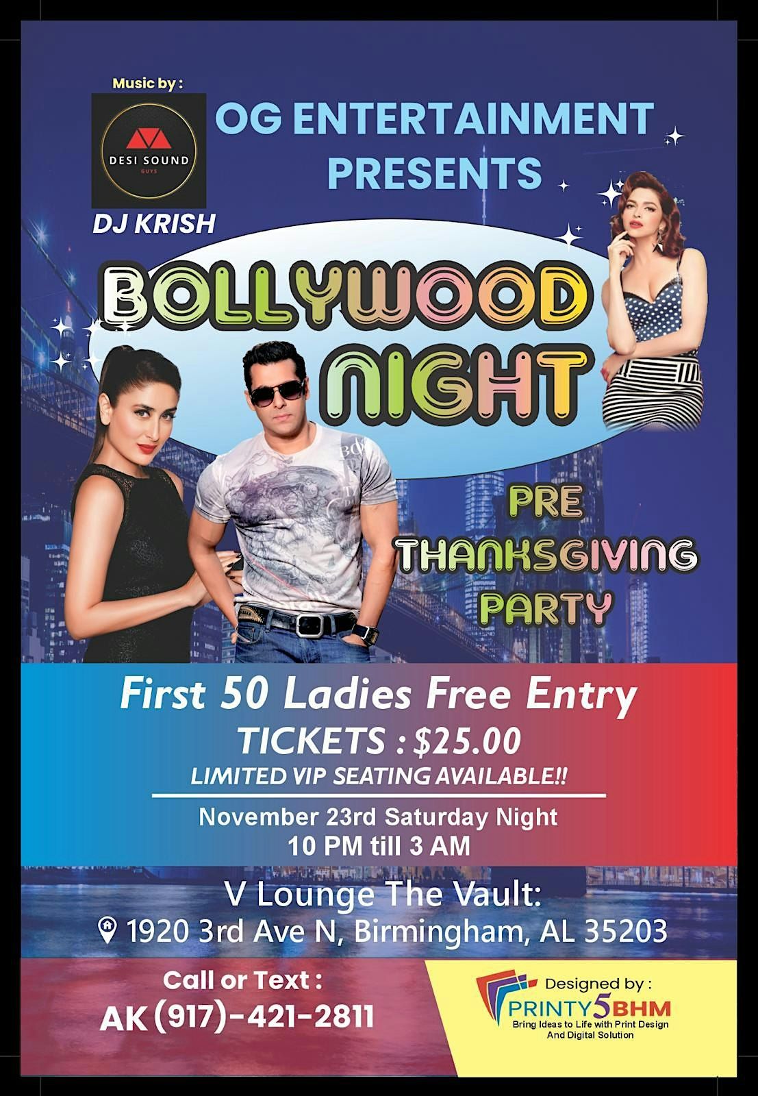 Pre thanksgiving Bollywood party