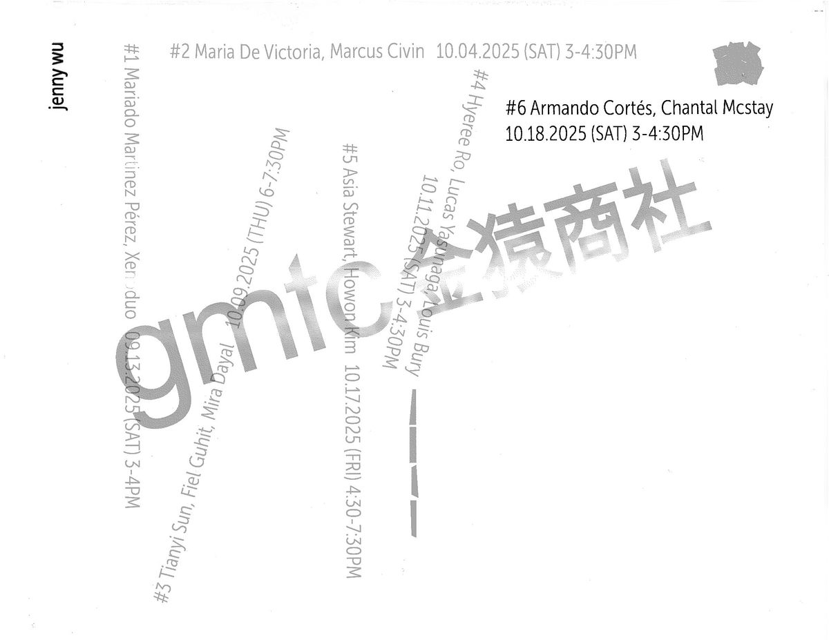 gmtc sessions #6: armando cort\u00e9s + chantal mcstay + jenny wu