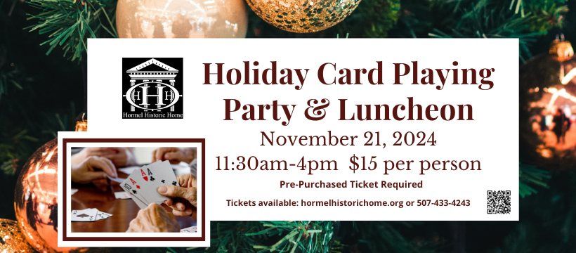 Holiday Card Playing Party & Luncheon