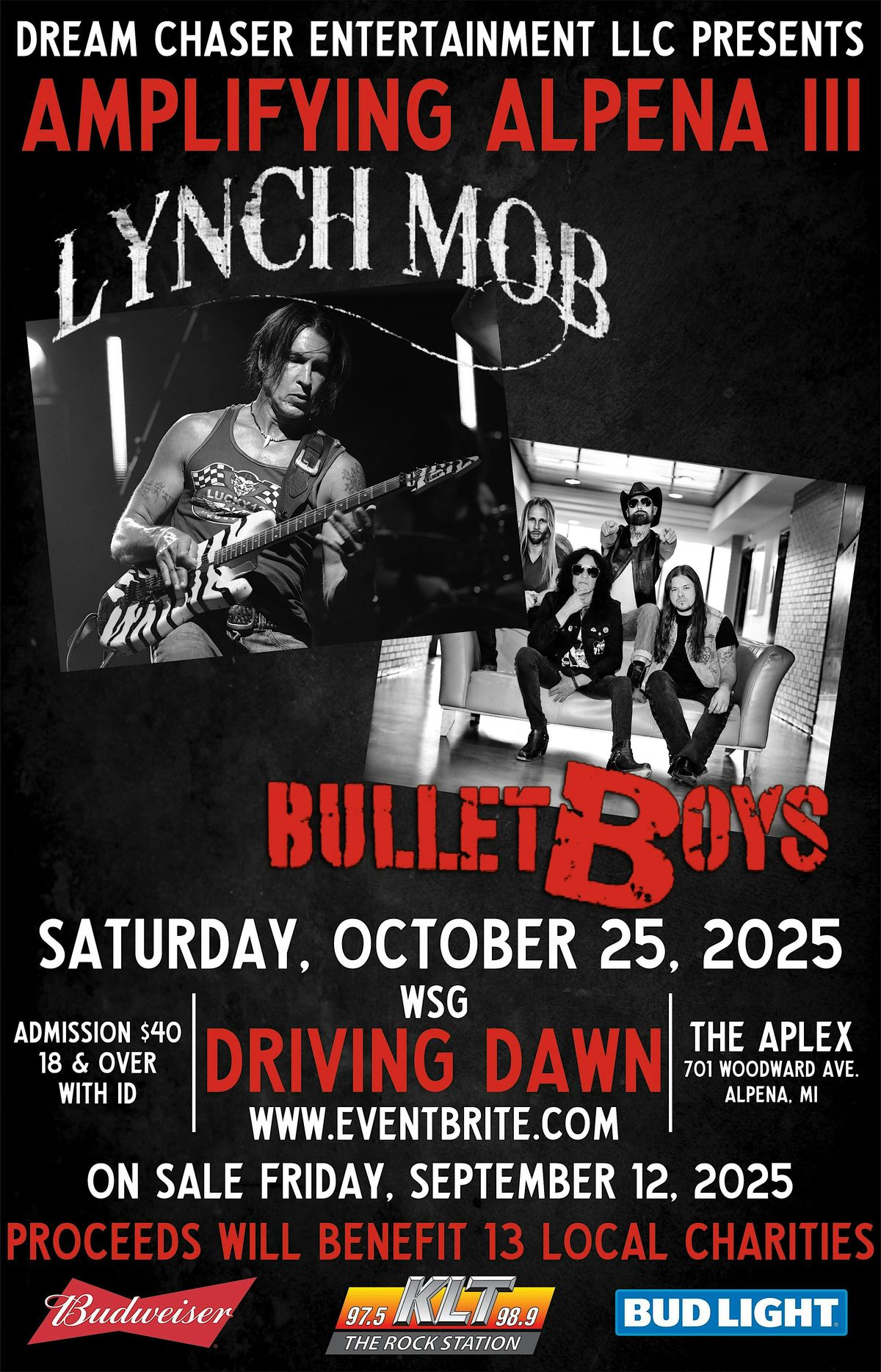 Lynch Mob and BulletBoys live at Amplifying Alpena!