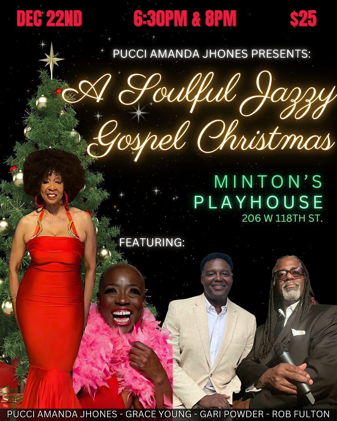 Sun. 12\/22: A Soulful Jazzy Gospel Christmas at Minton's Playhouse Harlem