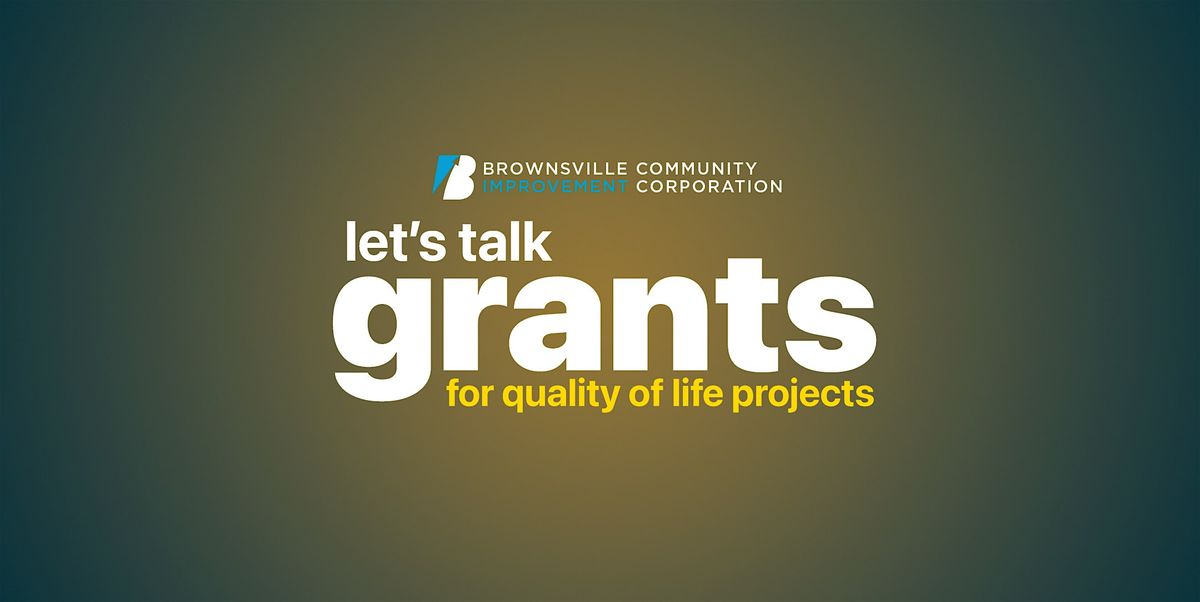 Let's Talk Grants for Quality of Life Projects | Info Session