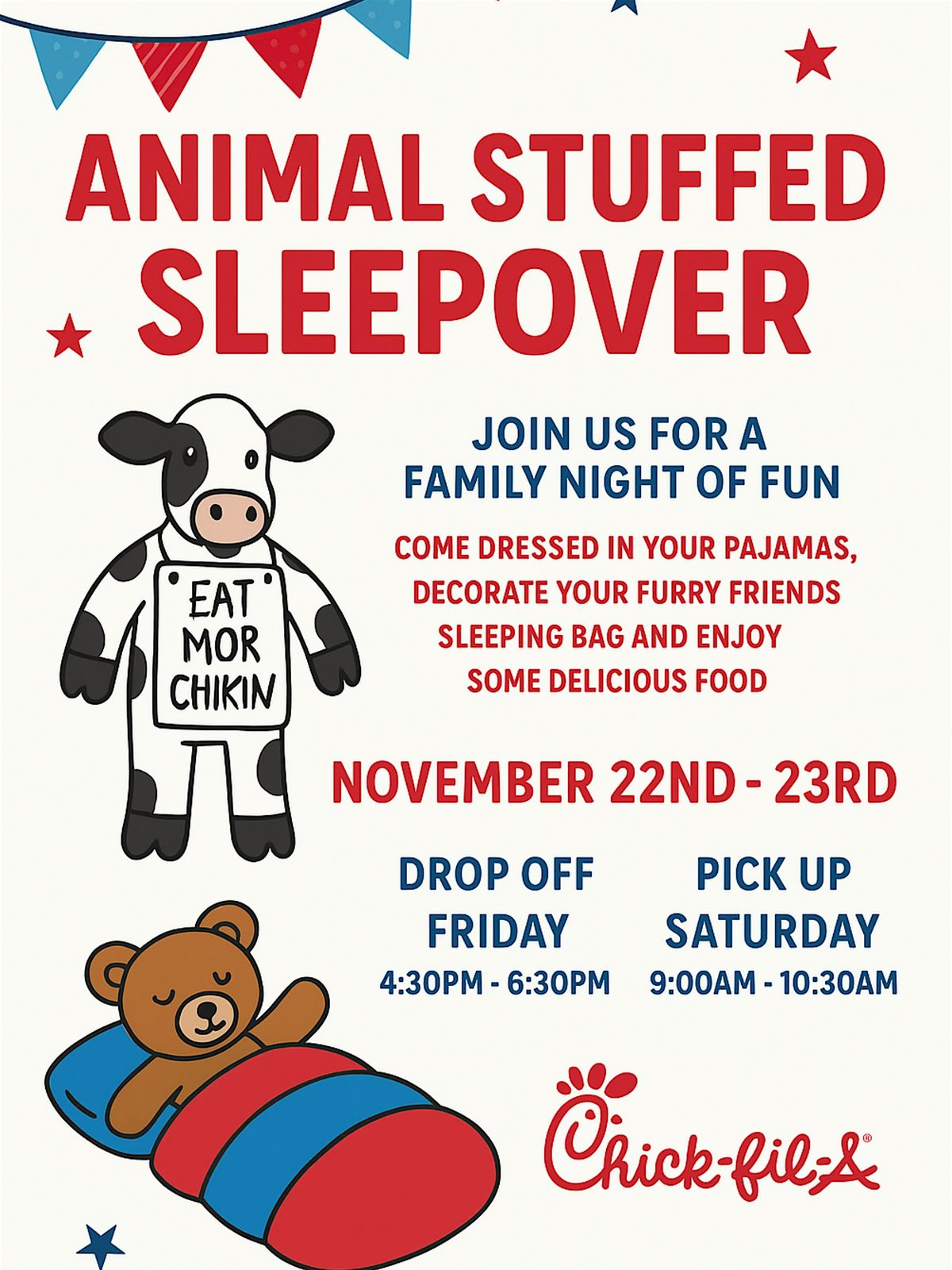 Stuffed Animal Sleepover