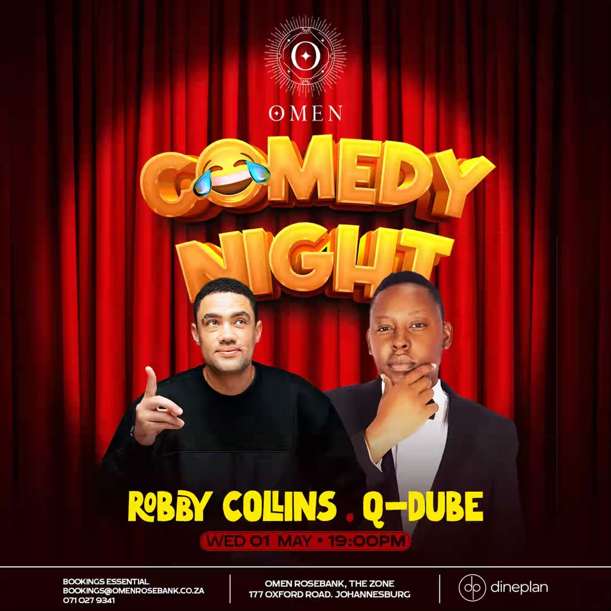 Omen Comedy Night (Robby Collins\/Q-Dube)