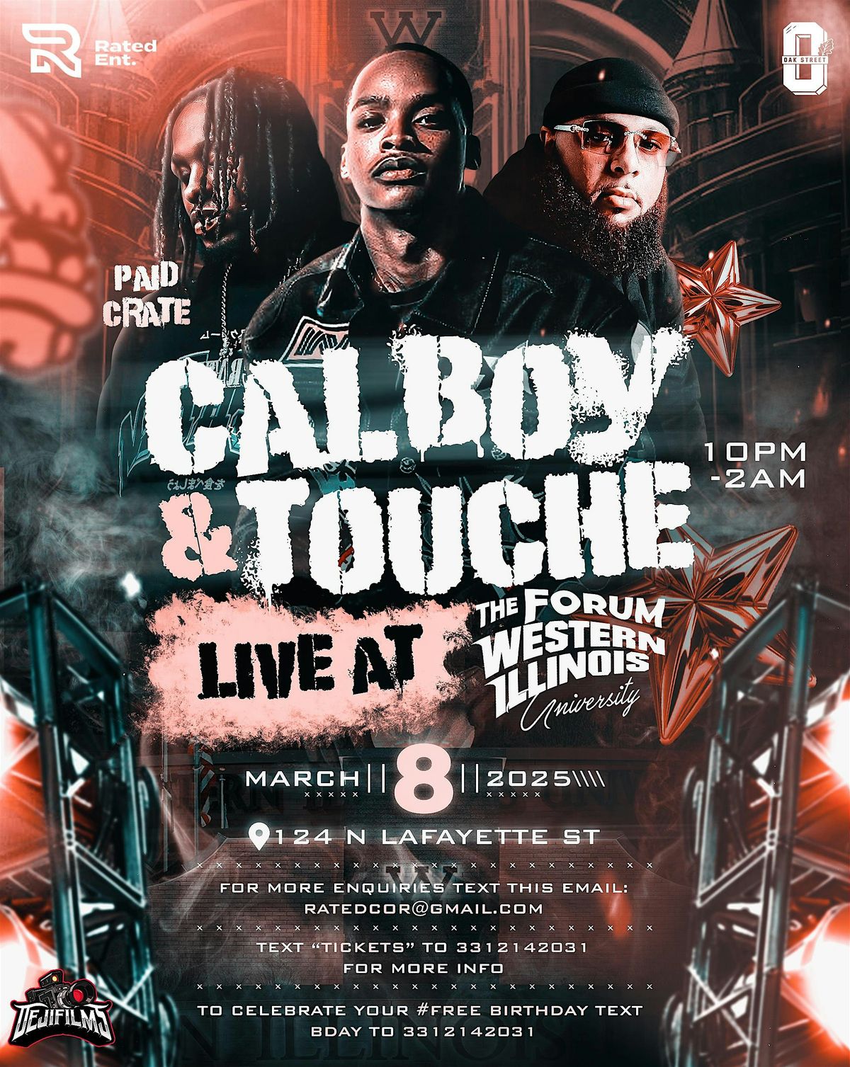 CALBOY X TOUCHE X PAID CRATE LIVE AT THE FORUM WESTERN ILLINOIS University