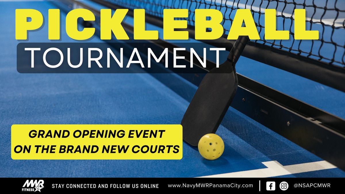 Courts Grand Opening - Pickleball Tournament