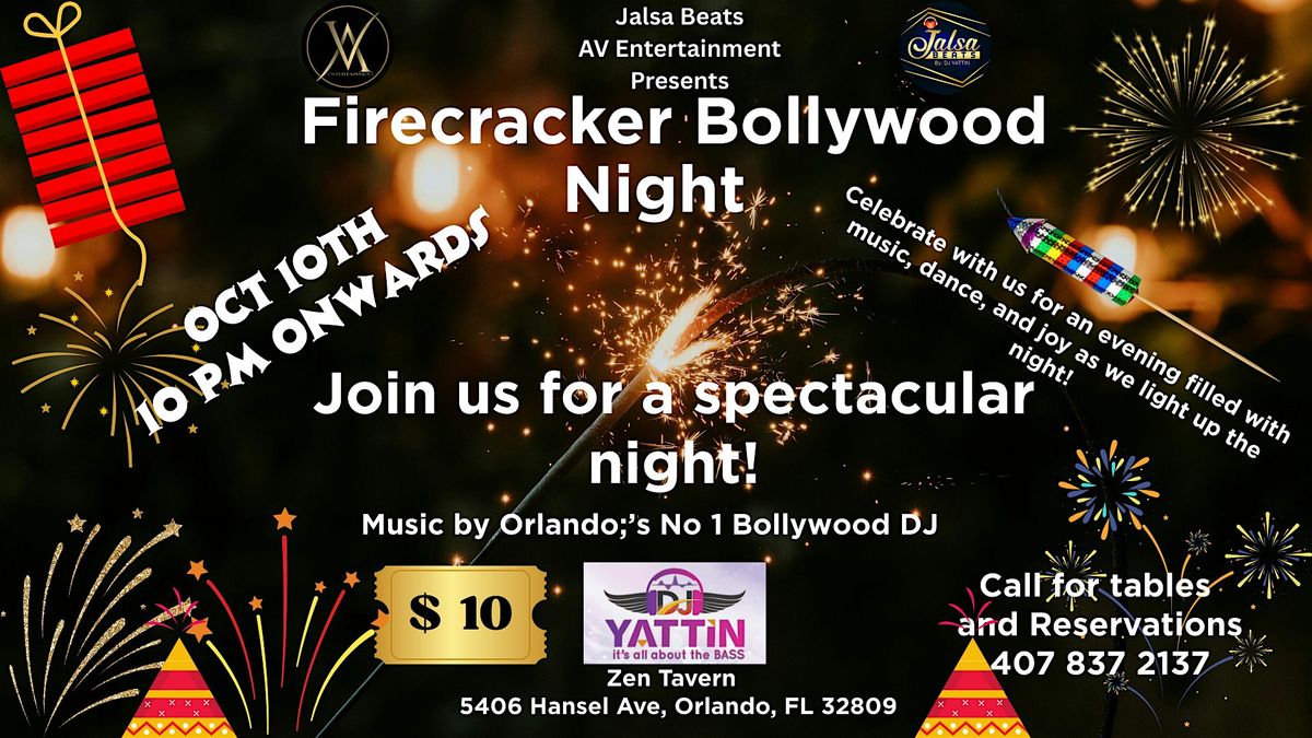 Firecracker Bollywood Night in Orlando!