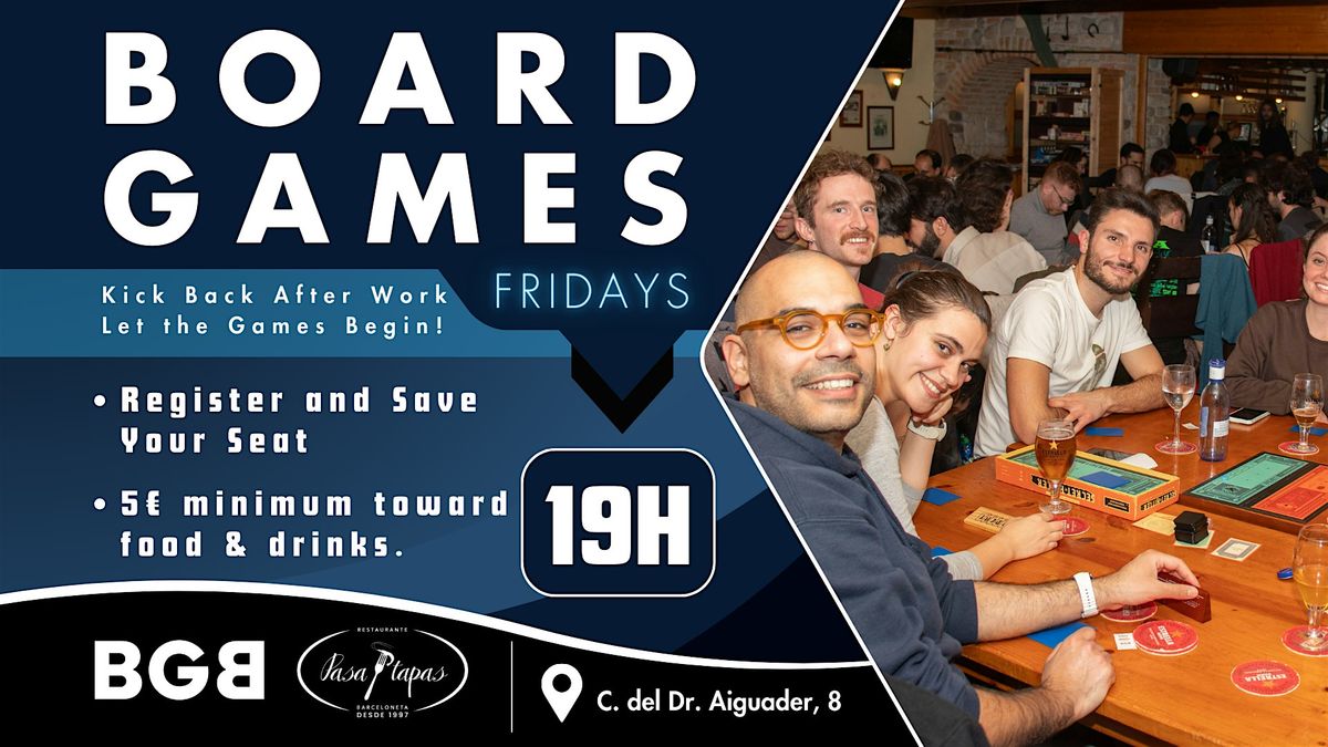 After Work > Board Games Barcelona @ Pasa Tapas