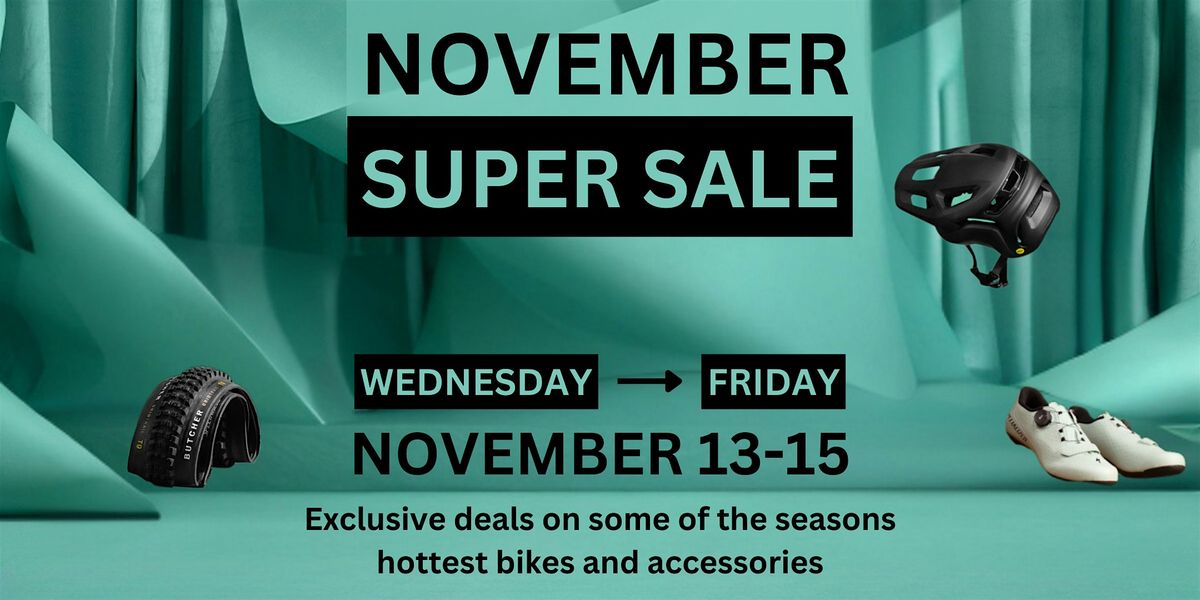 November Super Sale at Specialized Bay Area