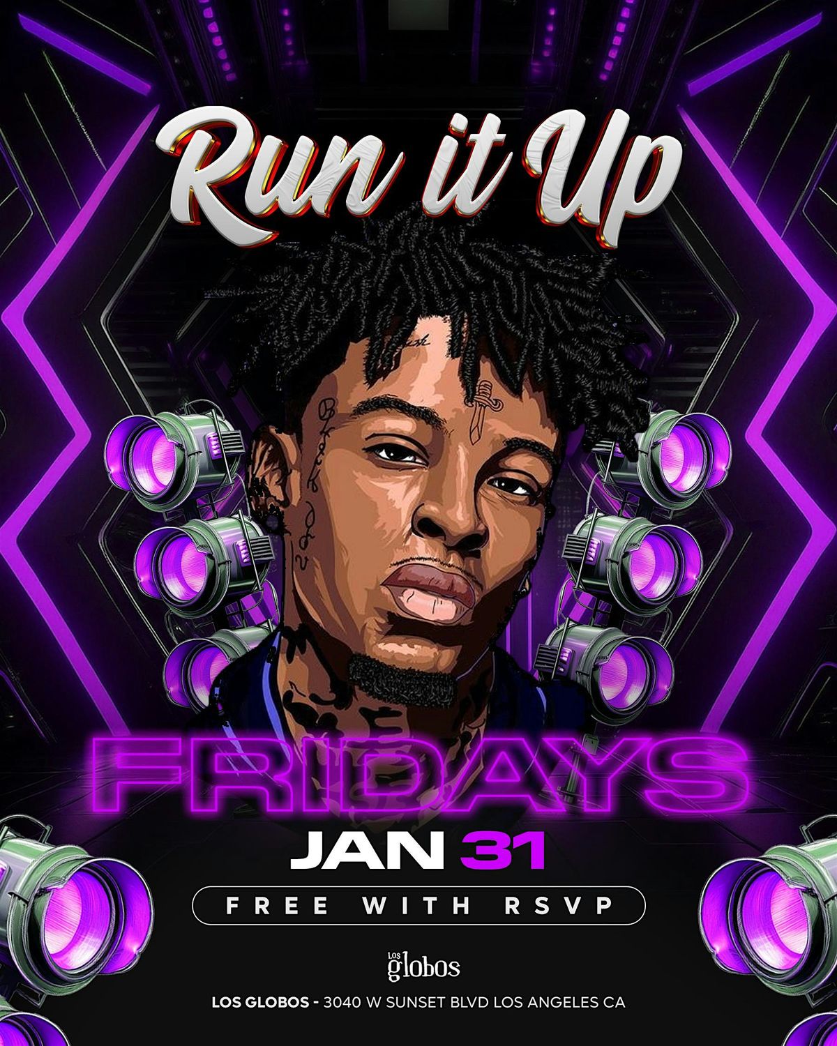 RUN IT UP FRIDAYS HIPHOP VS REGGAETON FRIDAY JANUARY 31st