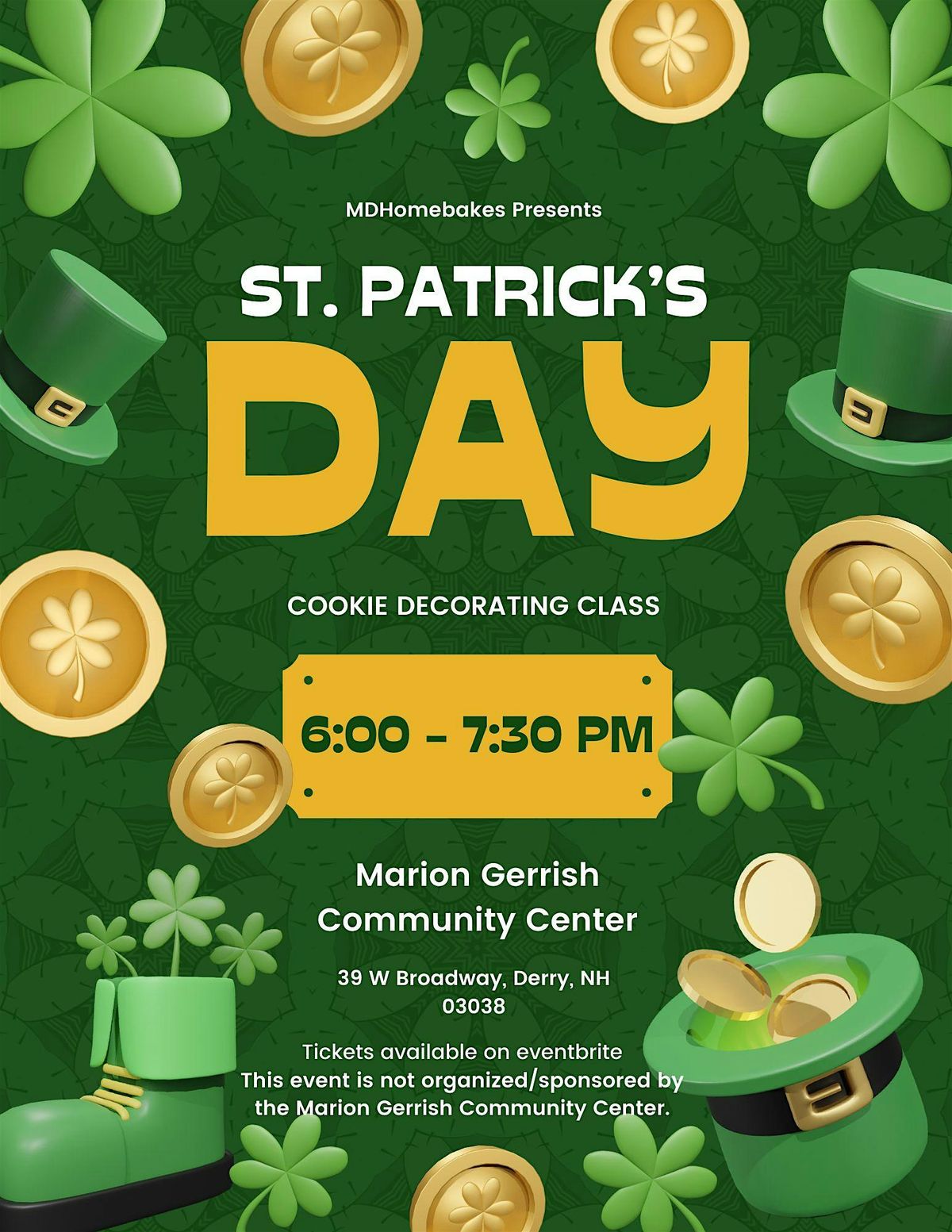 St. Patrick's Day Cookie Decorating Class